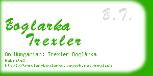 boglarka trexler business card